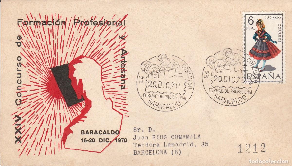 Sellos: MATASELLOS CONCURSO DE FORMACI&Oacute;N PROFESIONAL Y ARTESANA - BARACALDO - 1970