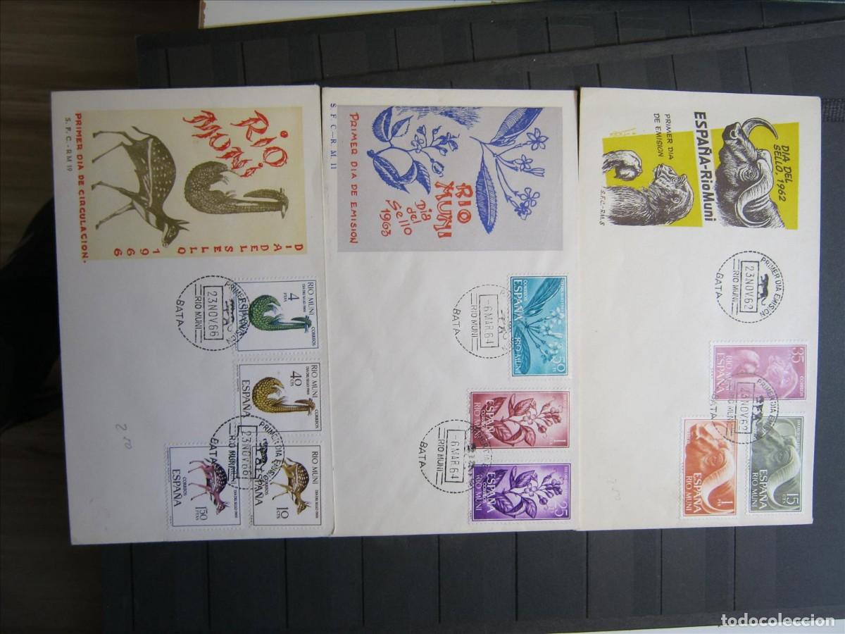 Selos: R&Iacute;O MUNI D&Iacute;A DEL SELLO 1962, 1964 Y 1966 FDC SPD BIEN.