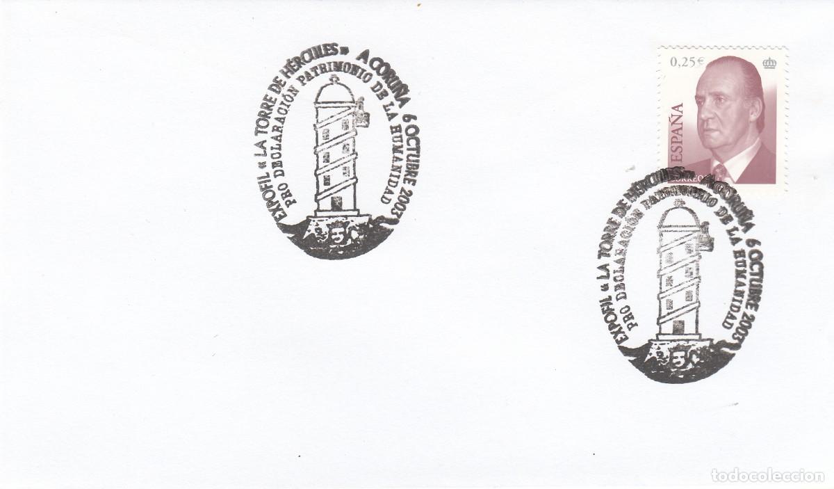 Sellos: MATASELLOS LA TORRE DE HERCULES - A CORU&Ntilde;A - 2003
