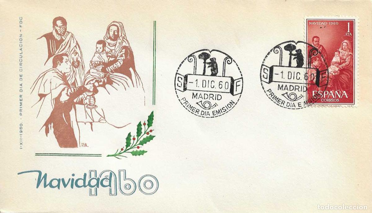 Sellos: NAVIDAD 1960 PINTURA VELAZQUEZ REYES MAGOS (EDIFIL 1325) EN SPD SIN CIRCULAR DE ARRONIZ RARO ASI XZX