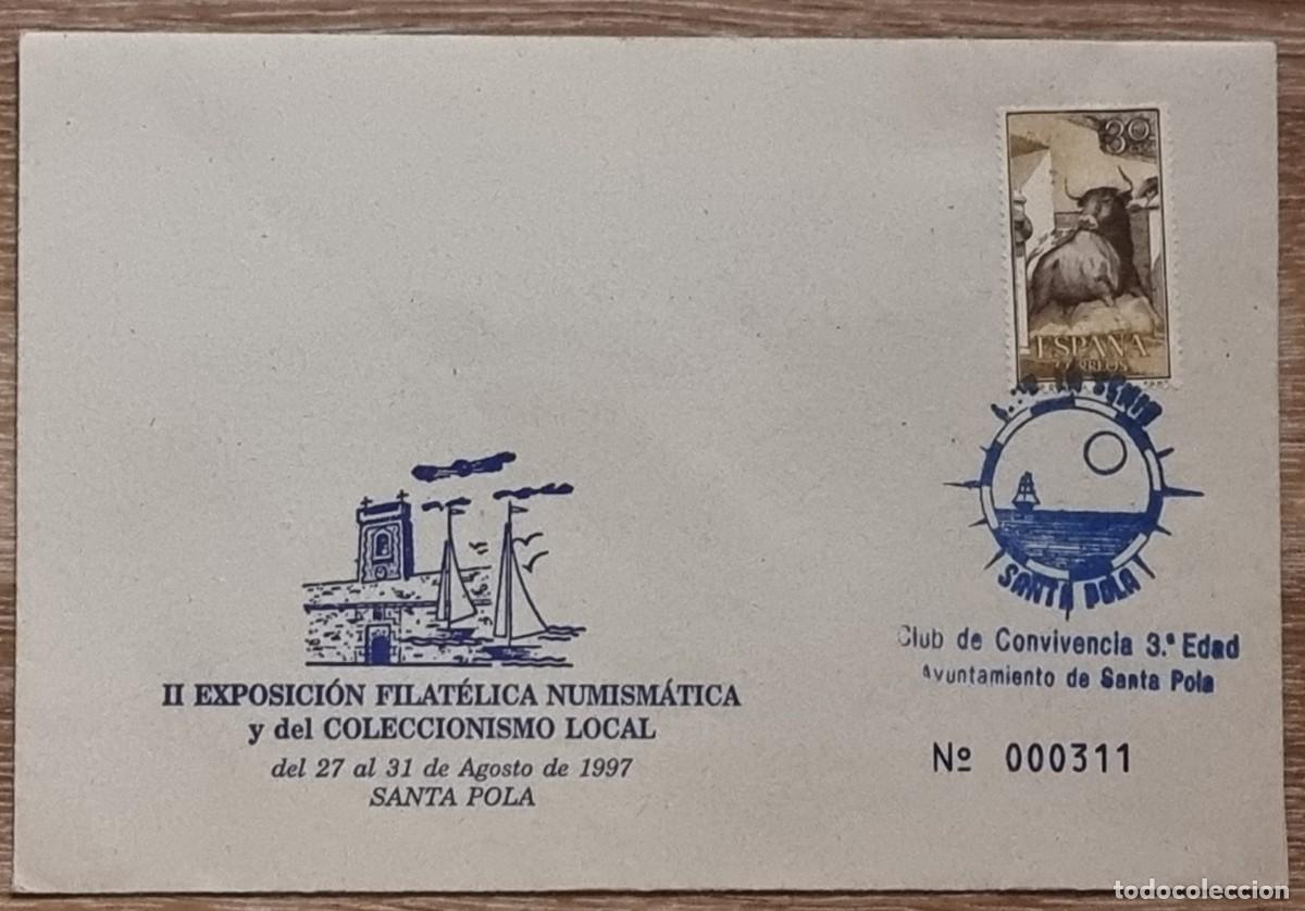 Sellos: SOBRE SANTA POLA (ALICANTE) 1998 III EXPOSICION FILATELICA Barco