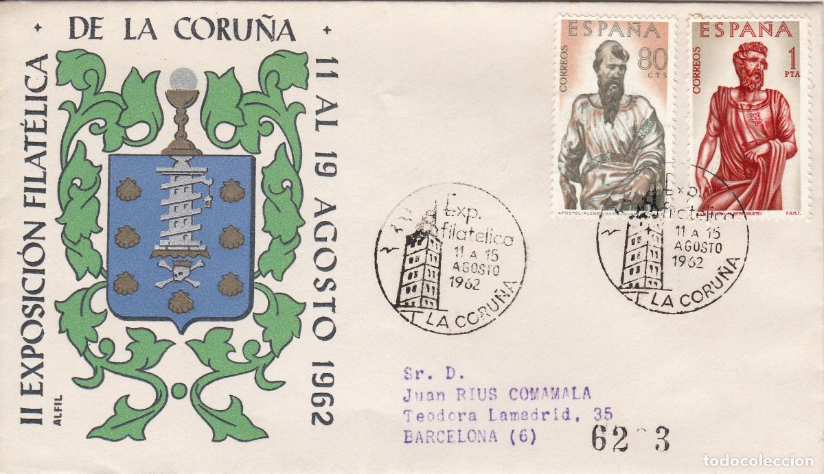 Sellos: MATASELLOS GALICIA - EXPOSICI&Oacute;N FILAT&Eacute;LICA LA CORU&Ntilde;A - 1962