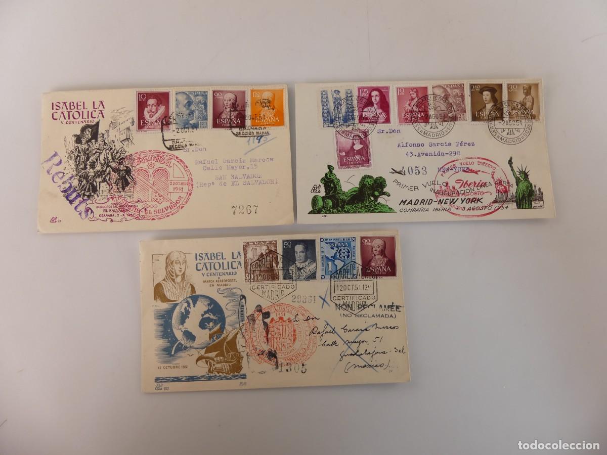 Sellos: LOTE DE 3 SOBRES FILATELICOS