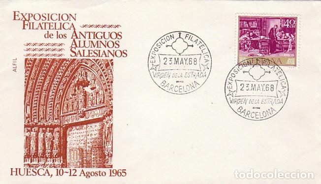 Sellos: A&Ntilde;O 1968, VIRGEN DE LA ESTRADA, EN SOBRE DE LOS SALESIANOS