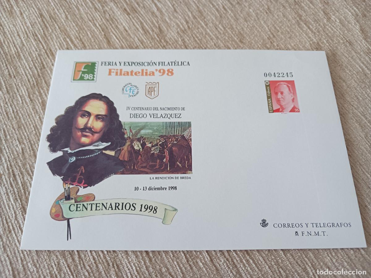 Sellos: PINTURA VELAZQUEZ IV CENTENARIO NACIMIENTO FERIA FILATELIA 98, MADRID 1998