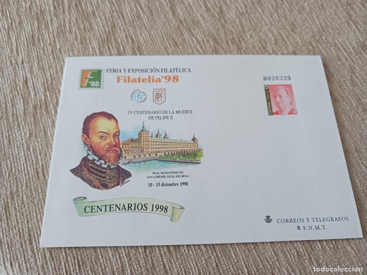 Sellos: IV CENTENARIO MUERTE DE FELIPE II FERIA FILATELIA 98, MADRID 1998