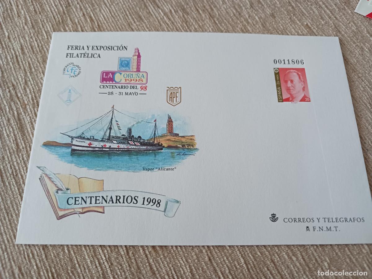 Sellos: IV CENTENARIO VAPOR ALICANTE FERIA FILATELIA 98, MADRID 1998