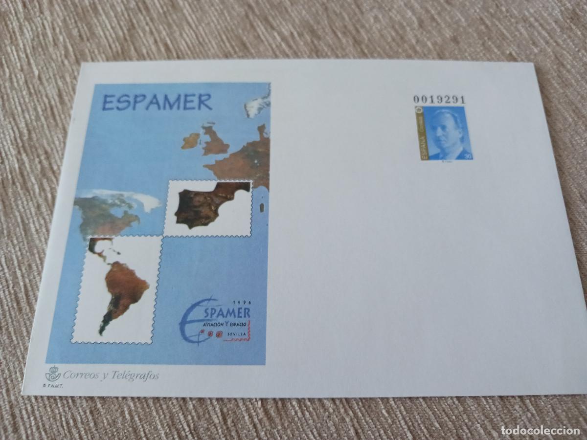 Sellos: SOBRE PRIMER DIA DE CIRCULACION, ESPAMER 1996 AVIACION Y ESPACIO
