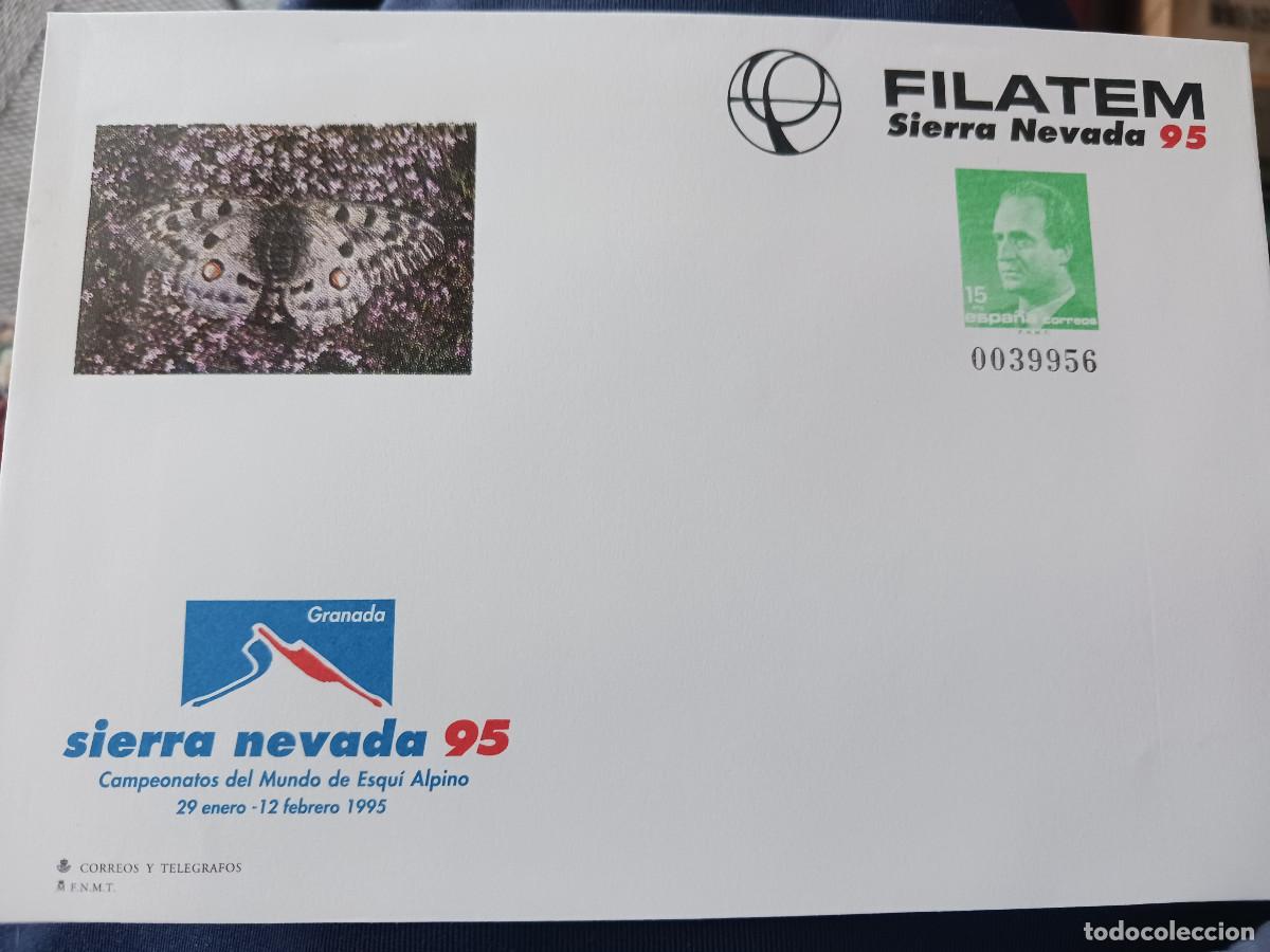 Sellos: SOBRE CONMEMORATIVOS FILATEM SIERRA NEVADA 95
