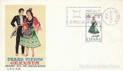 Sellos: Edifil 1847, traje regional de Guadalajara, primer d&iacute;a del a&ntilde;o 1968 SFC