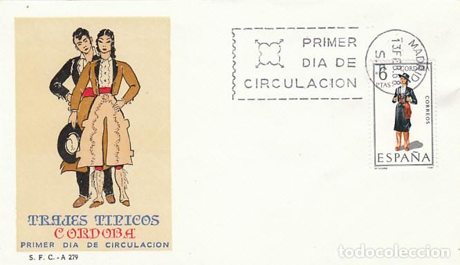 Sellos: Edifil 1840, traje regional de C&oacute;rdoba, primer dia a&ntilde;o 1968 Sobre del SFC