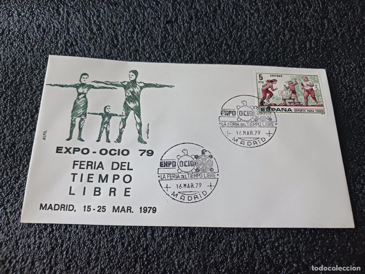 Sellos: sobre primer dia de emision, expo ocio 79, feria del tiempo libre