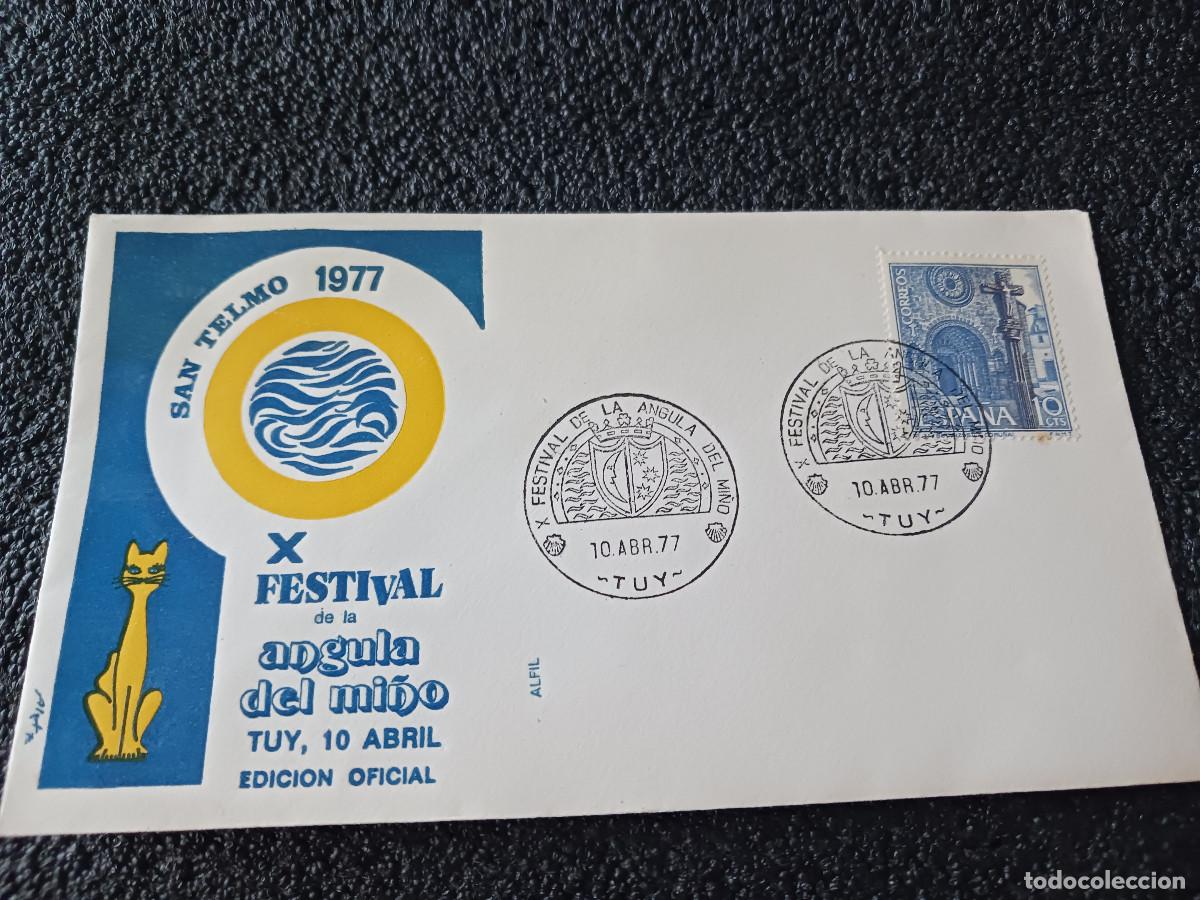 Sellos: sobre primer dia de emision, 1977 SAN TELMO , X FESTIVAL DE LA ANGULA DEL MI&Ntilde;O