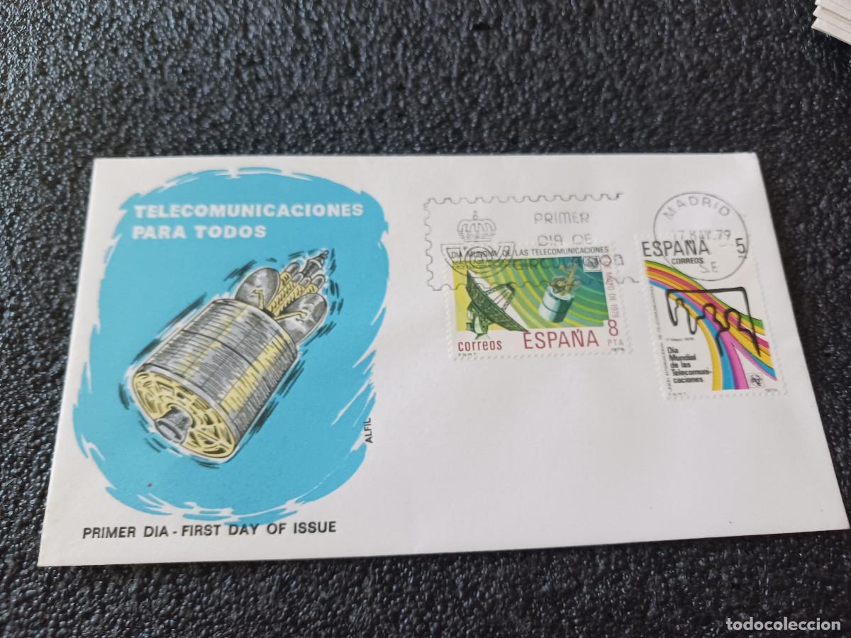 Sellos: sobre primer dia de emision, telecomunicaciones para todos, madrid 1979