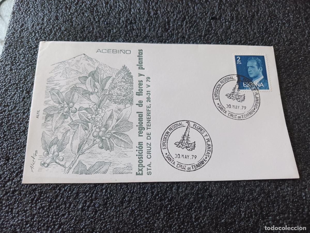 Sellos: sobre primer dia de emision, SANTA CRUZ DE TENERIFE. 1979. EXP. REGIONAL FLORES Y PLANTAS