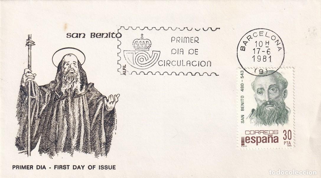 Sellos: SPD Barcelona 1981 - San Benito - Primer d&iacute;a de circulaci&oacute;n - FDC