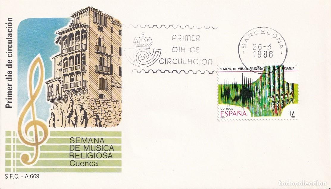 Sellos: SPD Barcelona 1986 - Semana de m&uacute;sica religiosa de Cuenca - Grandes fiestas populares espa&ntilde;olas