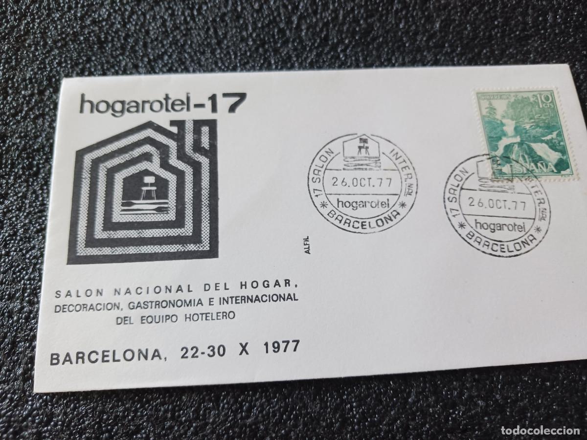 Sellos: sobre primer dia de emision, hogarhotel 17, barcelona 1977