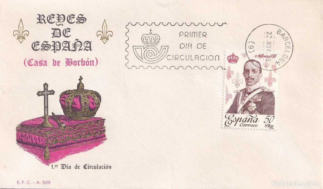 Sellos: SPD Barcelona 1978 Reyes de Espa&ntilde;a ( Casa de Borb&oacute;n Alfonso XIII 1886-1941 - Primer d&iacute;a circulaci&oacute;n