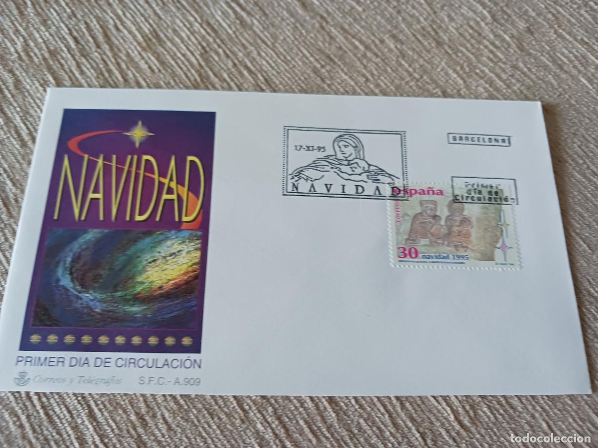 Sellos: sobre primer dia de emision, NAVIDAD 1995 - Foto 1