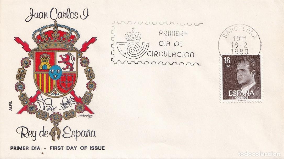 Sellos: SPD Barcelona 1980 en Alfil - Juan Carlos I - Primer d&iacute;a de circulaci&oacute;n - FDC