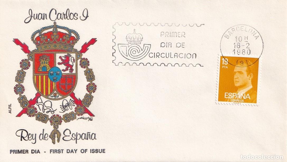 Sellos: SPD Barcelona 1980 en Alfil - Juan Carlos I - Primer d&iacute;a de circulaci&oacute;n - FDC