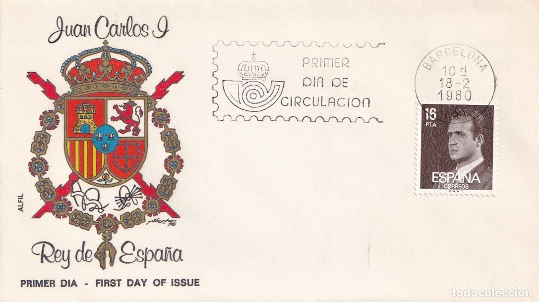 Sellos: SPD Barcelona 1980 en Alfil - Juan Carlos I - Primer d&iacute;a de circulaci&oacute;n - FDC