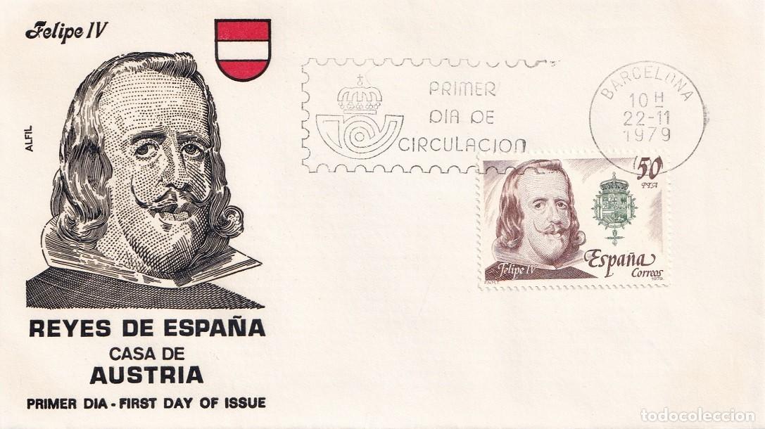 Sellos: SPD Barcelona 1979 en Alfil - Reyes de Espa&ntilde;a - Casa de Austria - Felipe IV 1606-1665 - Primer d&iacute;a