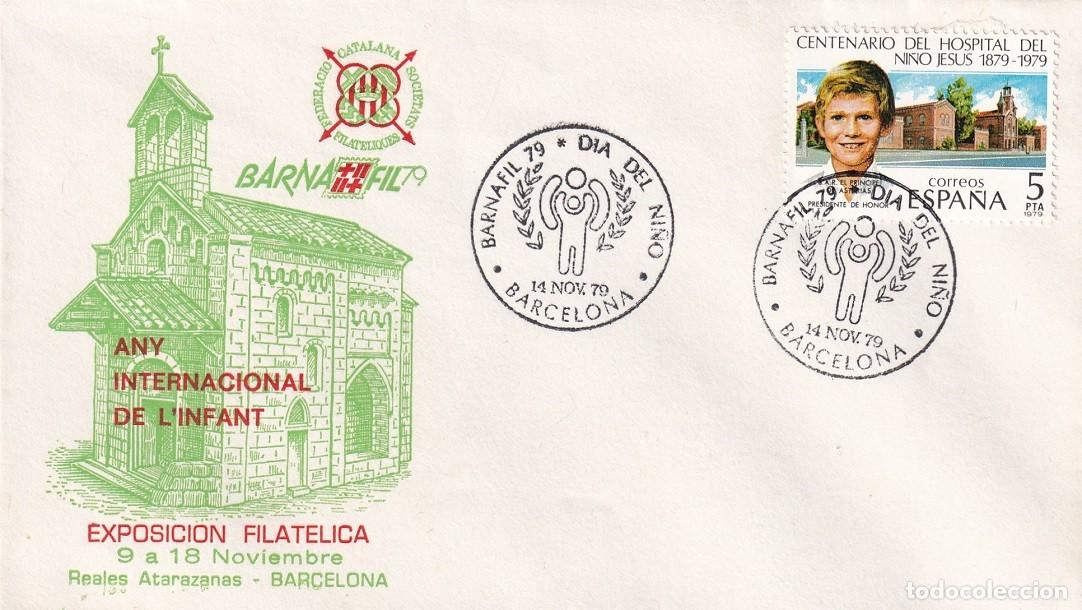 Sellos: Sobre Barcelona 1979 - Barnafil 79 - Any Internacional de l'infant - Reales Atarazanas - Exp. Filca.