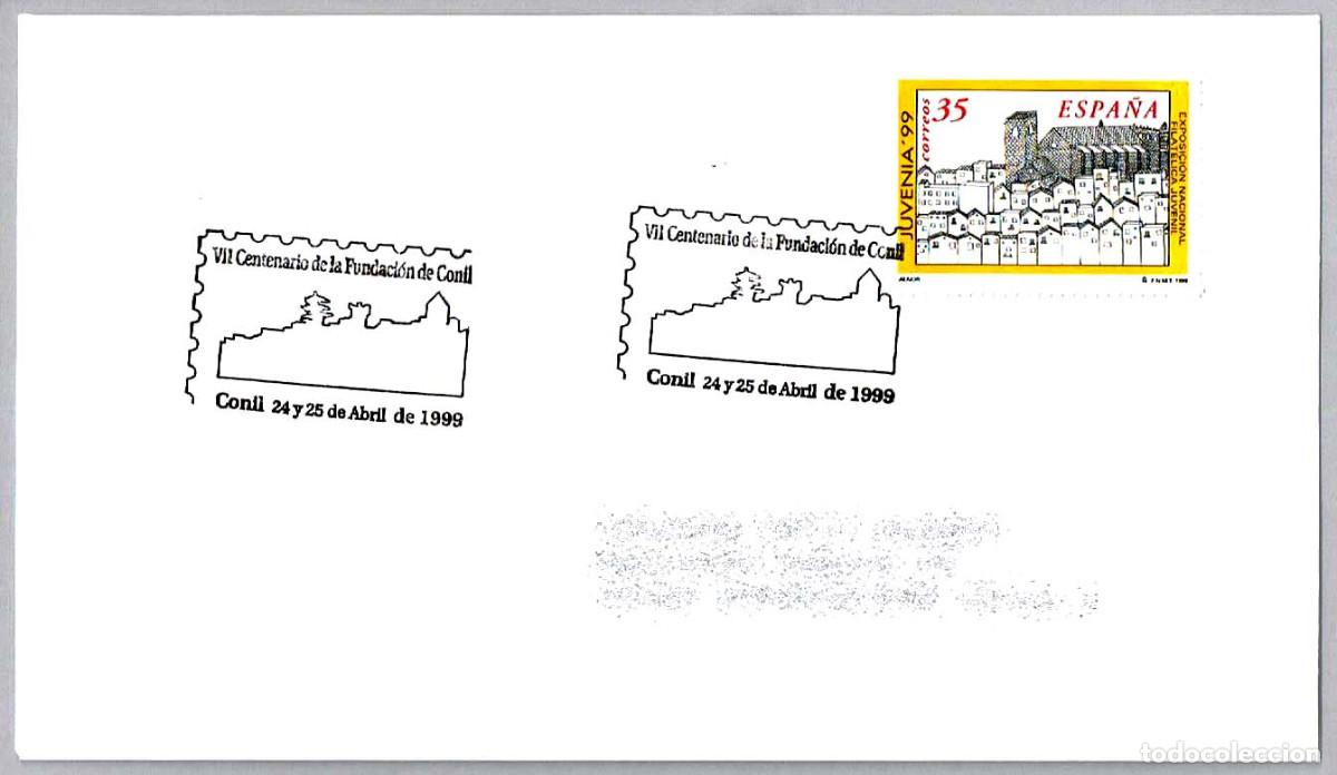 Sellos: Matasellos VII CENT. DE LA FUNDACION DE CONIL. Conil, Cadiz, Andalucia, 1999