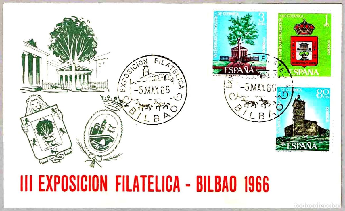 Sellos: Matasellos EXP. FILATELICA - PUENTE SAN ANTON. Bilbao 1966