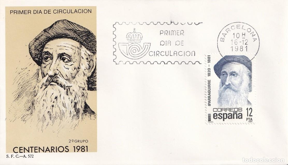 Sellos: SPD Barcelona 1981 - Centenario dl fallecimiento del poeta y ling&uuml;ista vasco Jos&eacute; Mar&iacute;a Iparraguirre