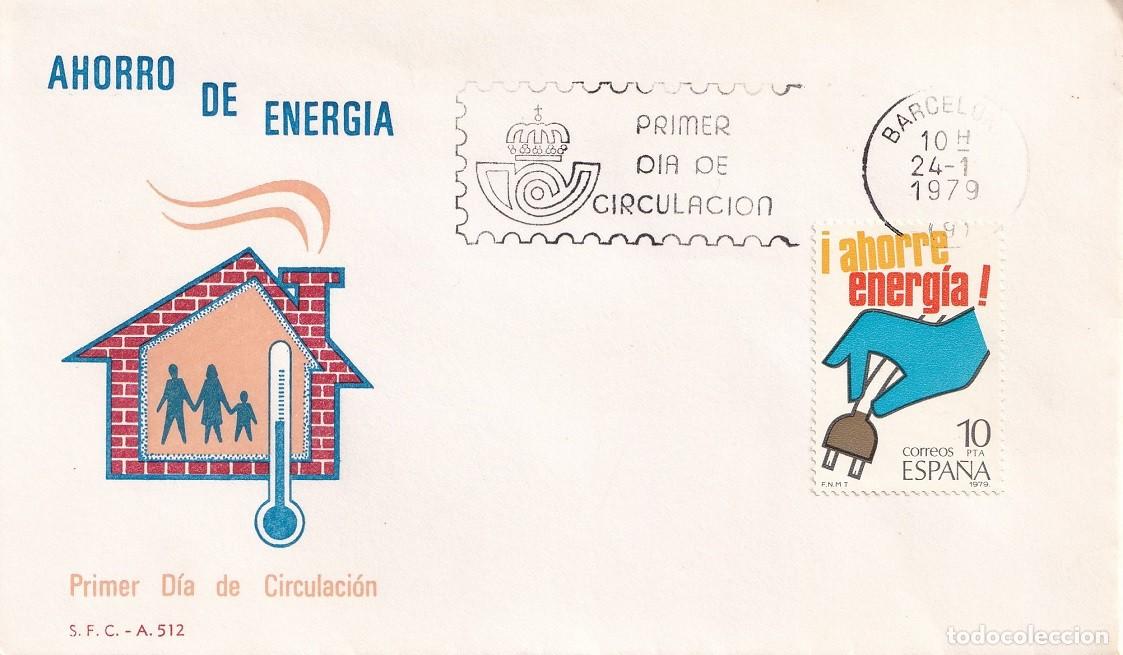 Sellos: SPD Barcelona 1979 - Ahorro de energ&iacute;a - &iexcl;Ahorre energ&iacute;a! - Primer d&iacute;a de circulaci&oacute;n - FDC