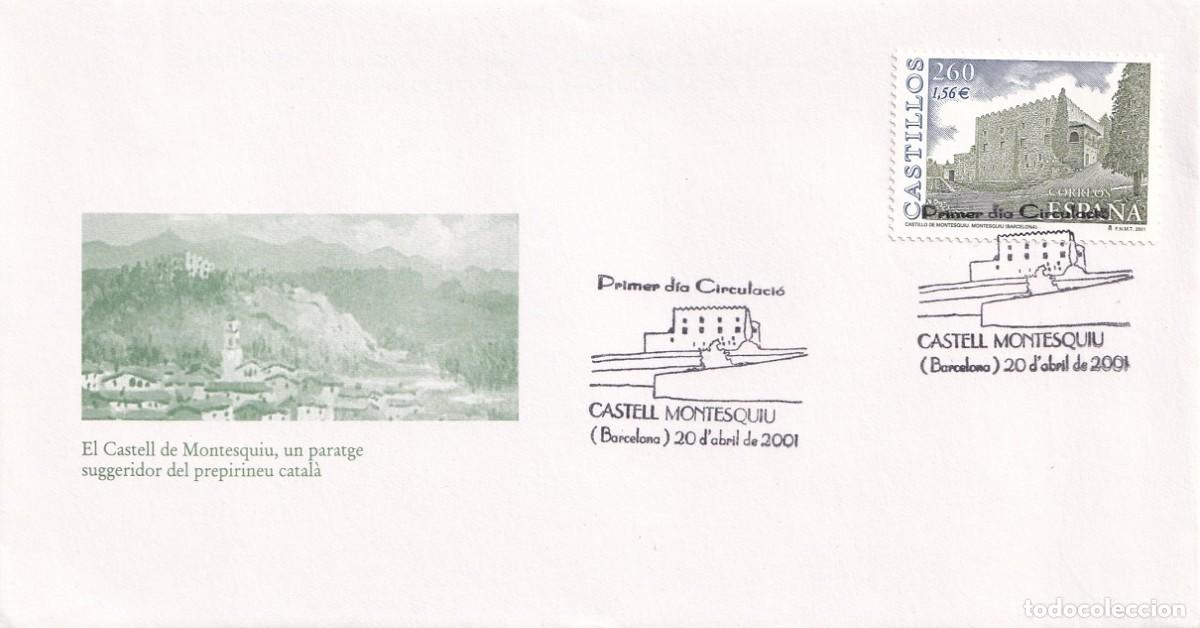 Sellos: SPD 2001 Castell Montesquiu ( Barcelona ) - El Castell de Montesquiu, un paratge suggeridor del pre