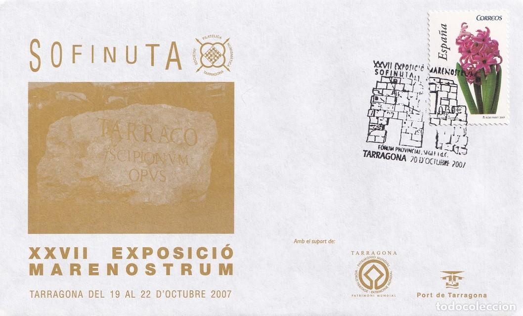 Sellos: Sobre Tarragona 2007 - Sofinuta - XXVII Exposici&oacute; Marenostrum - Matasellos especial