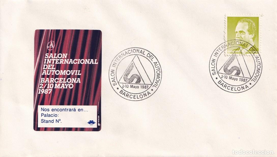 Sellos: Sobre Barcelona 1987 - Sal&oacute;n Internacional del Autom&oacute;vil - Matasellos especiales