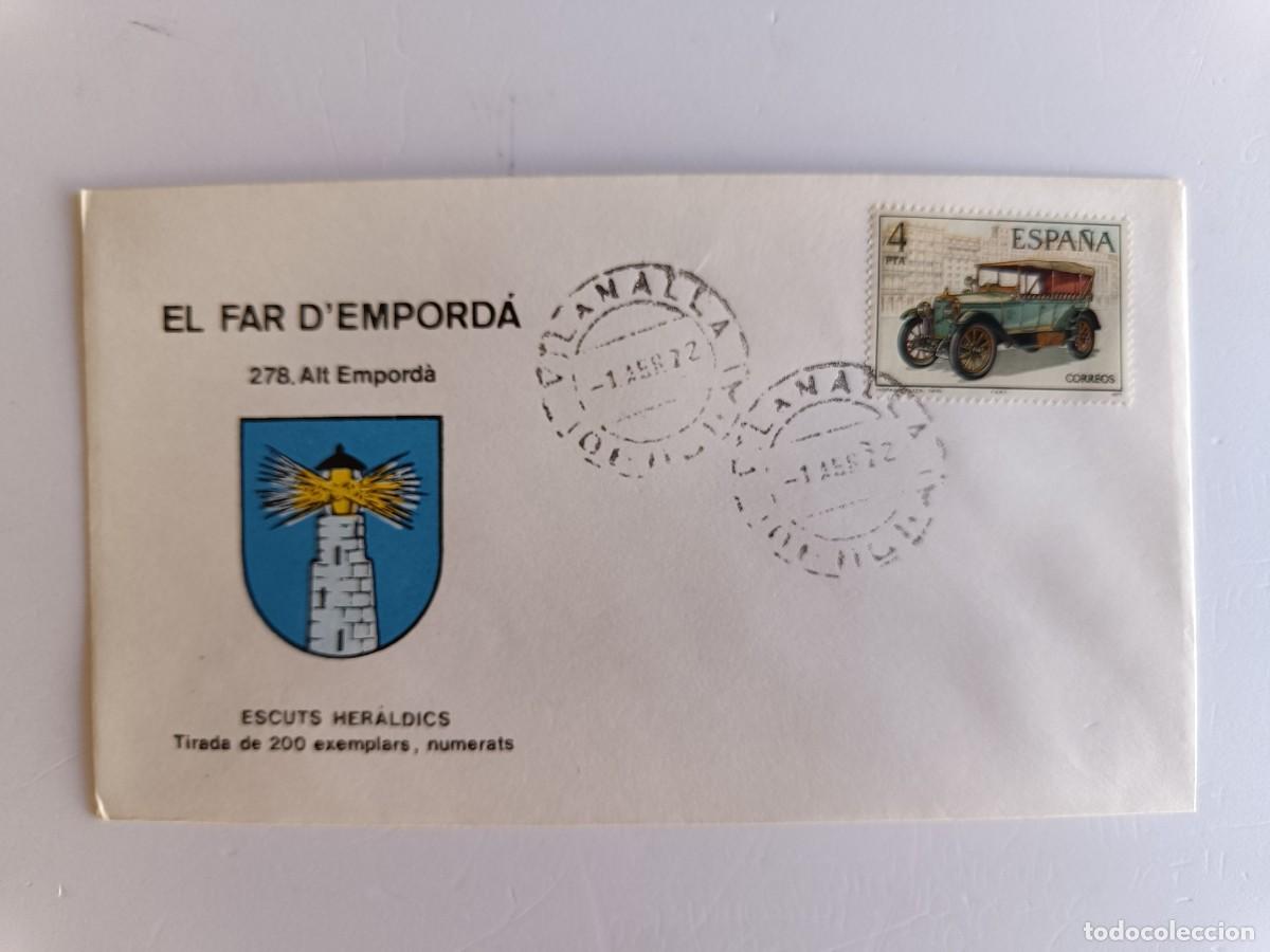 Sellos: MATASELLOS EN SOBRE ILUSTRADO CON ESCUDO DE LA POBLACI&Oacute;N EL FAR D'EMPORD&Agrave; - ALT EMPORD&Agrave; - GERONA