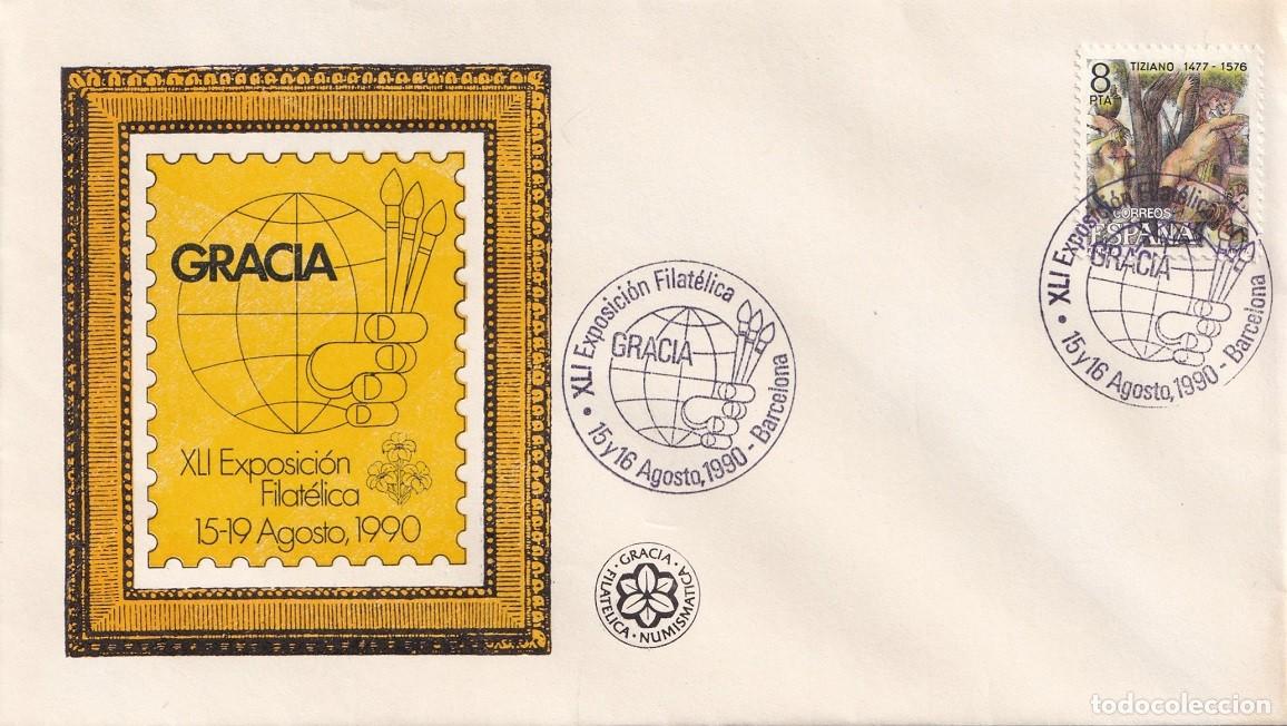 Selos: Sobre Gracia 1990 - XII Exposici&oacute;n Filat&eacute;lica - Matasellos especiales
