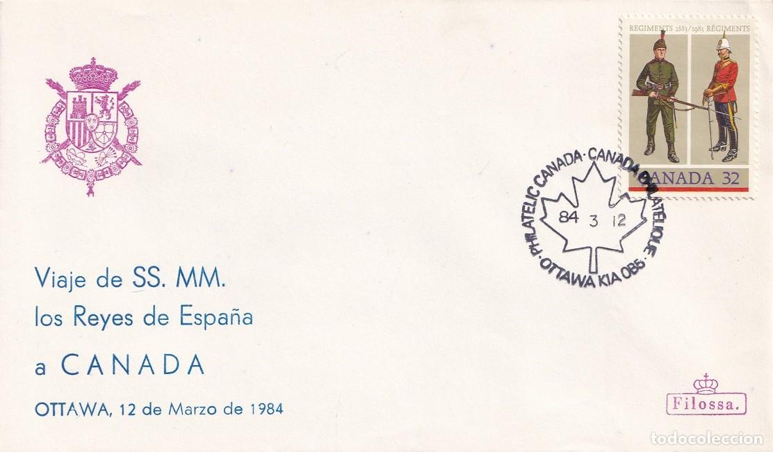 Selos: Sobre Filossa Ottawa 1984 - Viaje de SS.MM. los Reyes D. Juan Carlos y Do&ntilde;a Sof&iacute;a a Canad&aacute;