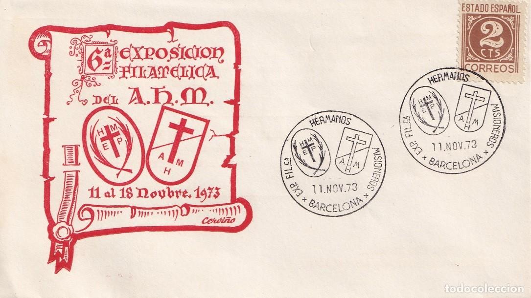 Briefmarken: Sobre Barcelona 1973 - Hermanos Misioneros de Enfermos Pobres - Religiosos Laicos - Cruz Roja - Exp.
