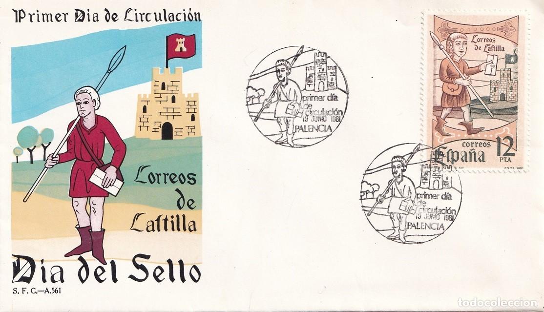 Sellos: SPD Barcelona 1981 - Correos de Castilla - D&iacute;a del sello - Primer d&iacute;a circulaci&oacute;n - FDC - Matasellos