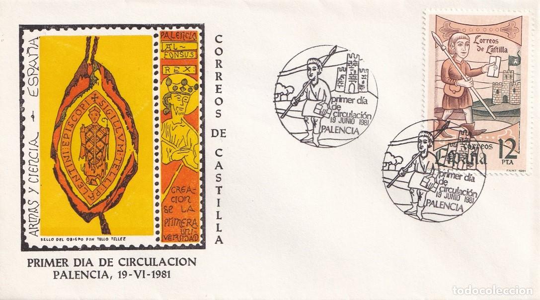 Sellos: SPD Palencia 1981 Correos de Castilla D&iacute;a del sello - Ilustraci&oacute;n: sello del Obispo Don Tello Tellez