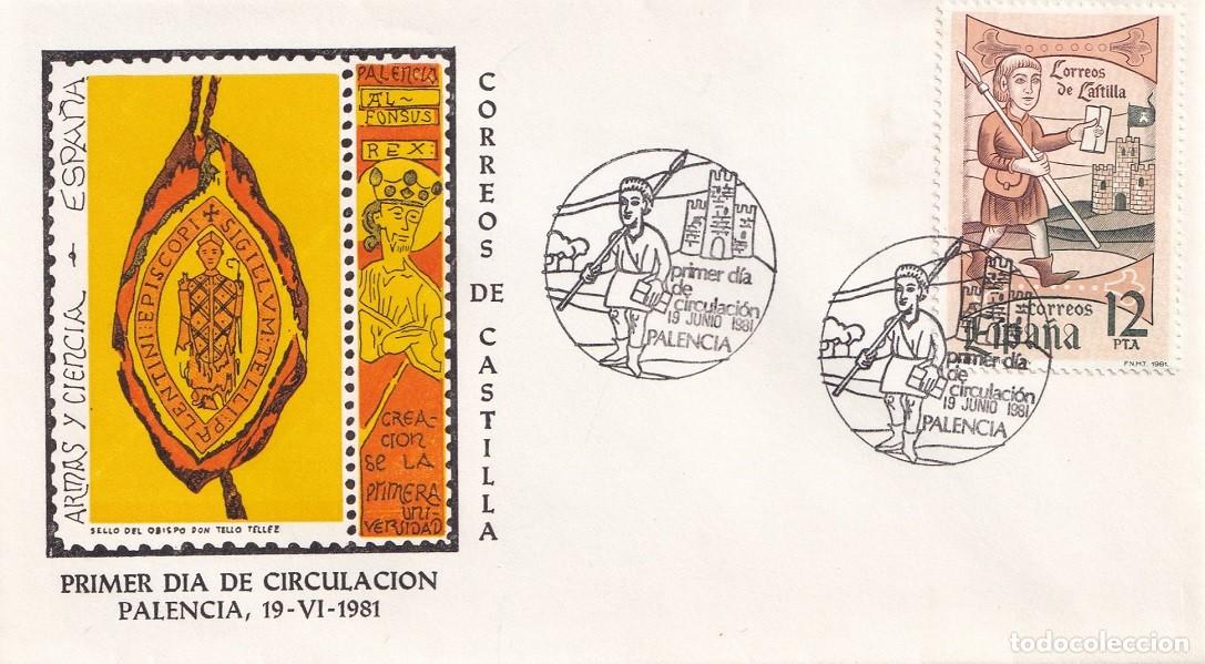 Sellos: SPD Palencia 1981 Correos de Castilla D&iacute;a del sello - Ilustraci&oacute;n: sello del Obispo Don Tello Tellez