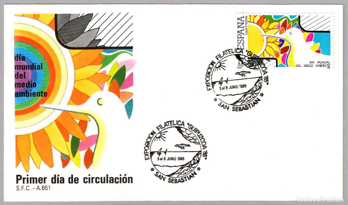 Sellos: Matasellos EXP.FIL. GUIPUZCOA'85. San Sebastian 1985