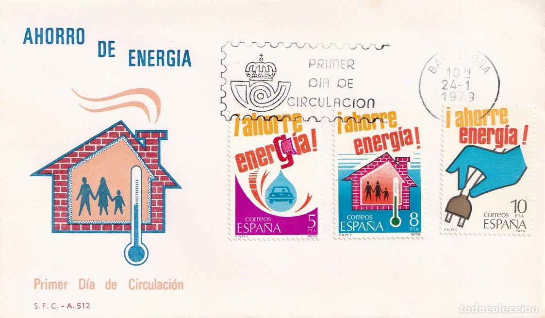 Sellos: SPD Barcelona 1979 - Ahorro de energ&iacute;a - &iexcl;Ahorre energ&iacute;a! - Primer d&iacute;a circulaci&oacute;n - Serie completa