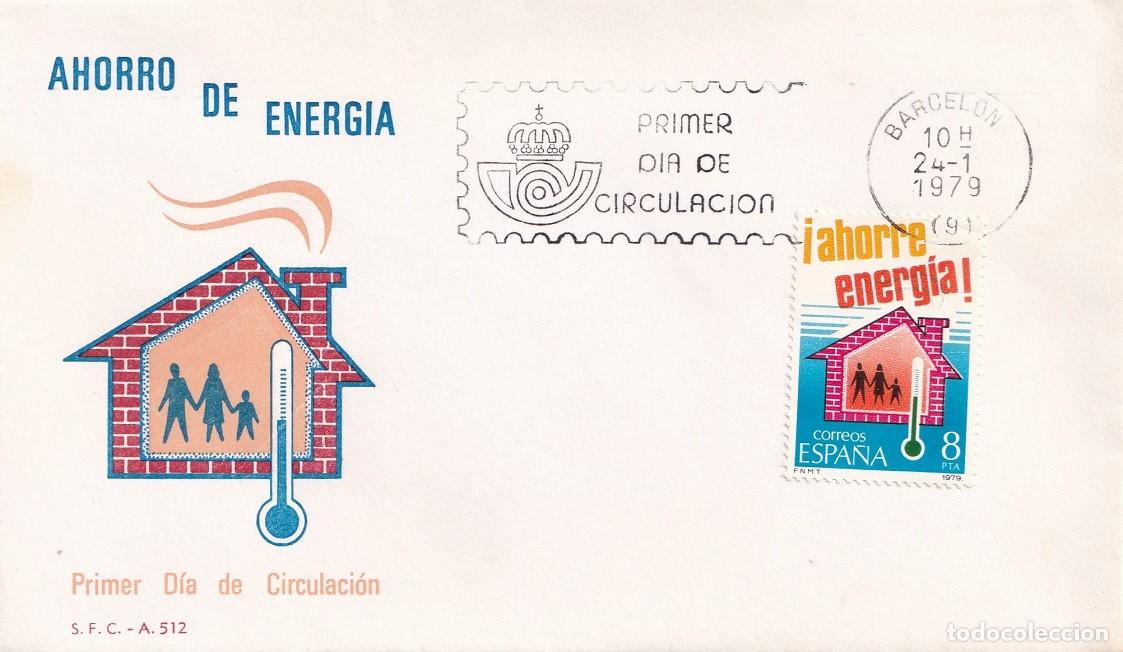 Sellos: SPD Barcelona 1979 - Ahorro de energ&iacute;a - &iexcl;Ahorre energ&iacute;a! - Primer d&iacute;a de circulaci&oacute;n - FDC