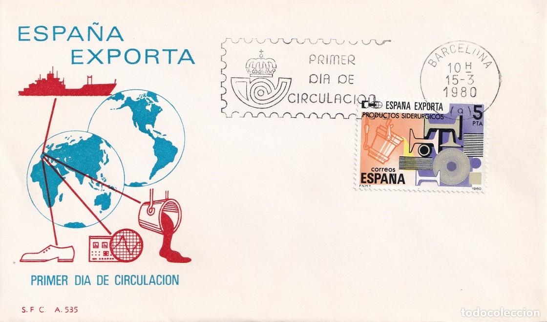 Francobolli: SPD Barcelona 1980 - Espa&ntilde;a exporta - Productos sider&uacute;rgicos - Primer d&iacute;a de circulaci&oacute;n - FDC