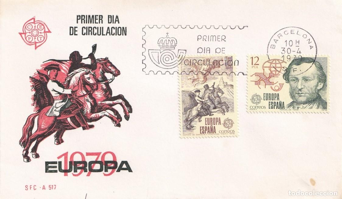 Sellos: SPD Barcelona 1979 - Europa CEPT Historia de Correos: Correo de gabinete y postill&oacute;n Manuel de Ysasi