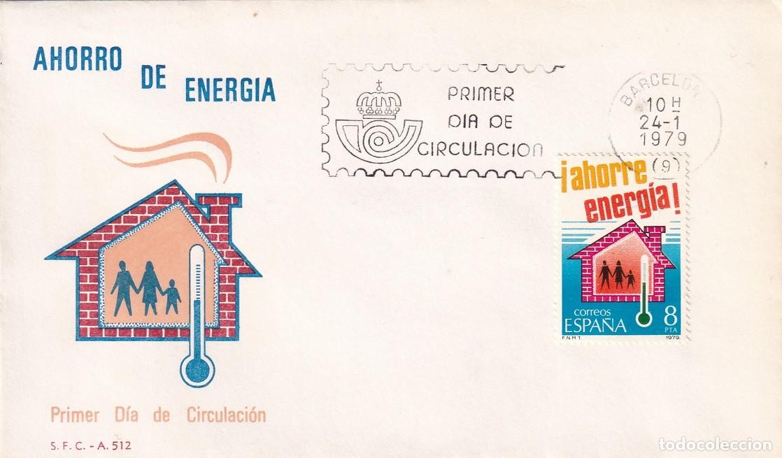 Sellos: SPD Barcelona 1979 - Ahorro de energ&iacute;a - &iexcl;Ahorre energ&iacute;a! - Primer d&iacute;a de circulaci&oacute;n - FDC