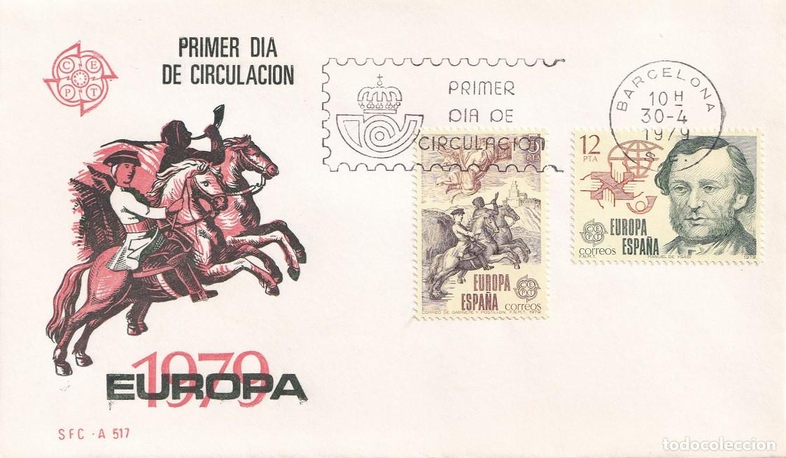Sellos: SPD Barcelona 1979 - Europa CEPT Historia de Correos: Correo de gabinete y postill&oacute;n Manuel de Ysasi